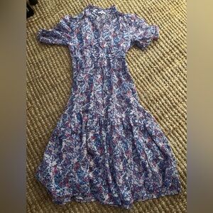 Suncoo Paris 100% Cotton midi dress - Size T2 (US small)